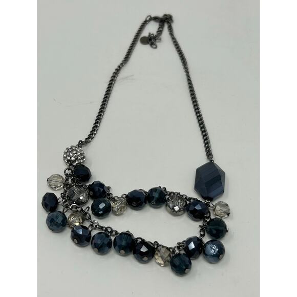 Simply Vera Wang Layered Gun Metal Necklace - Picture 7 of 10